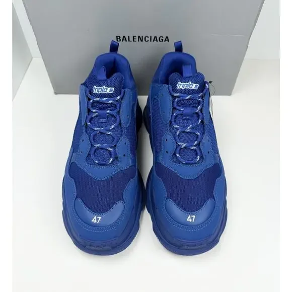 Size 47EU/14US - Balenciaga Triple S Blue Sneakers💙 New/Retail $1K!